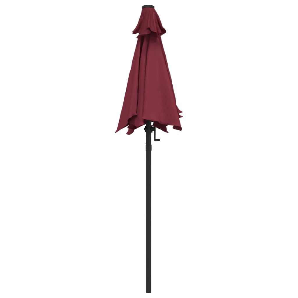 parasol 200x224 cm aluminium bordeaux