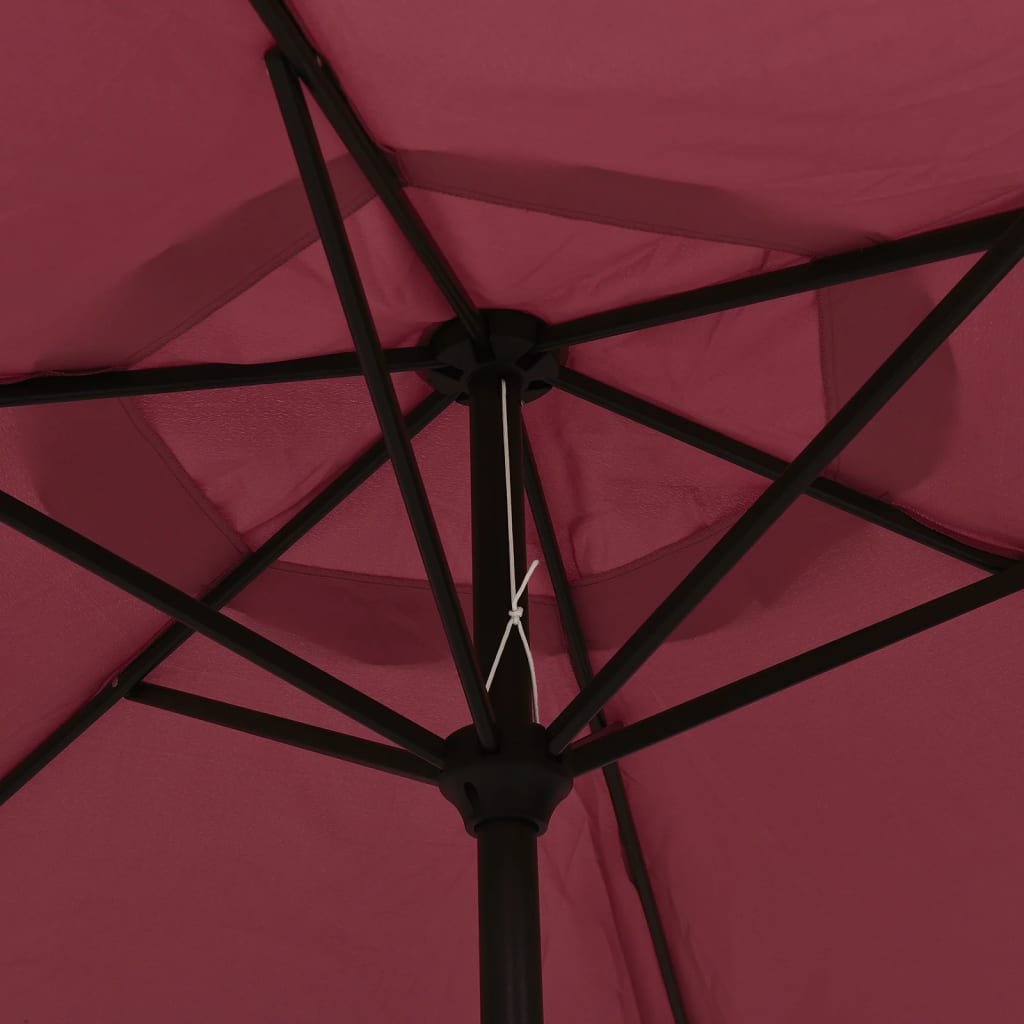 parasol 200x224 cm aluminium bordeaux