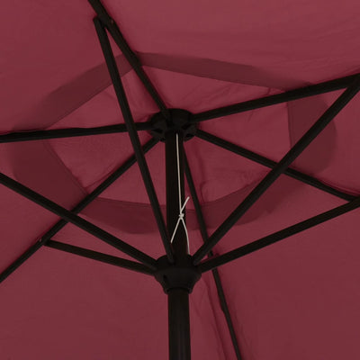 parasol 200x224 cm aluminium bordeaux