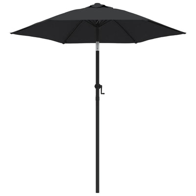 parasol 200x224 cm aluminium sort