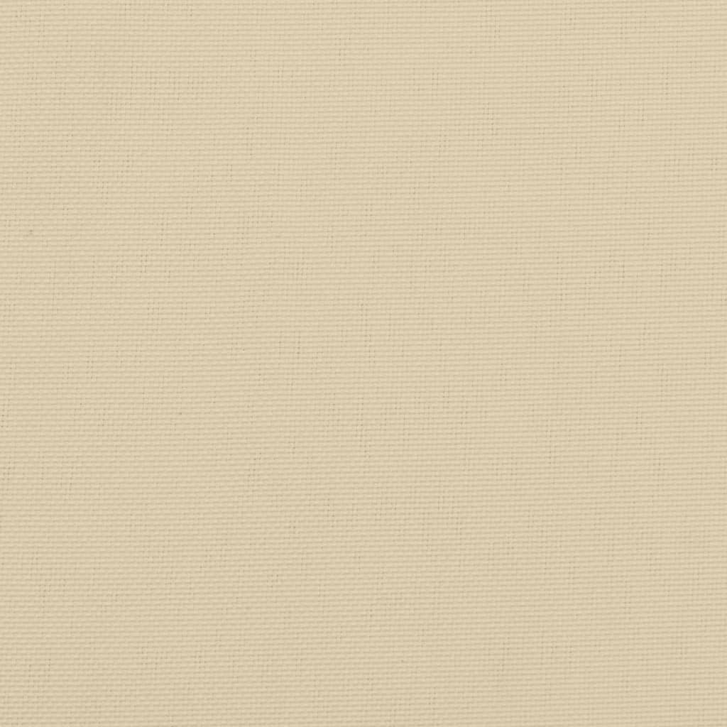 stolehynde m. lav ryg 2 stk. 100x50x3 cm oxfordstof beige