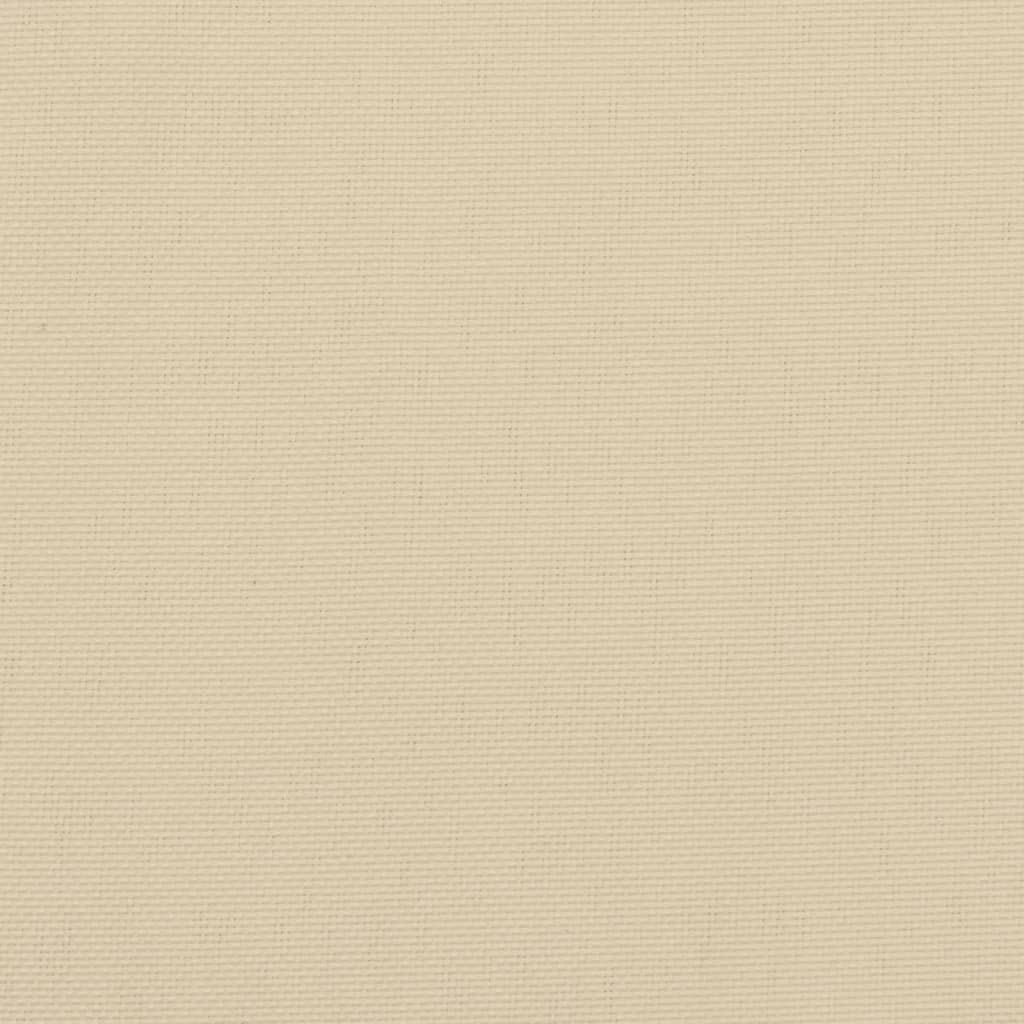 stolehynde m. lav ryg 4 stk. 100x50x3 cm oxfordstof beige