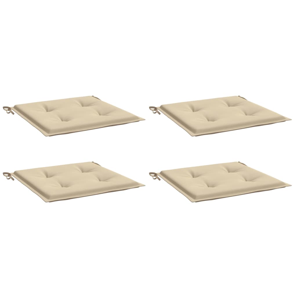 hynder til havestol 4 stk. 40x40x3 cm oxfordstof beige