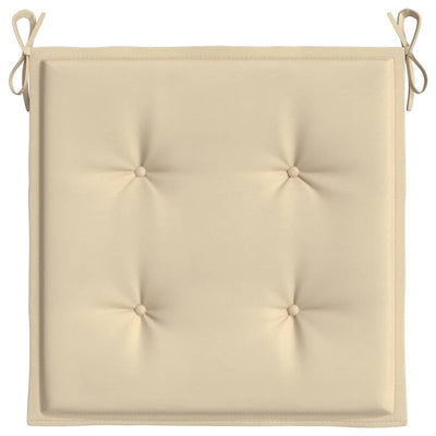 hynder til havestol 4 stk. 40x40x3 cm oxfordstof beige