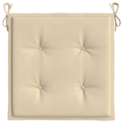 hynder til havestol 2 stk. 50x50x3 cm oxfordstof beige