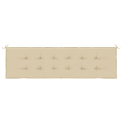 hynde til havebænk 180x50x3 cm oxfordstof beige