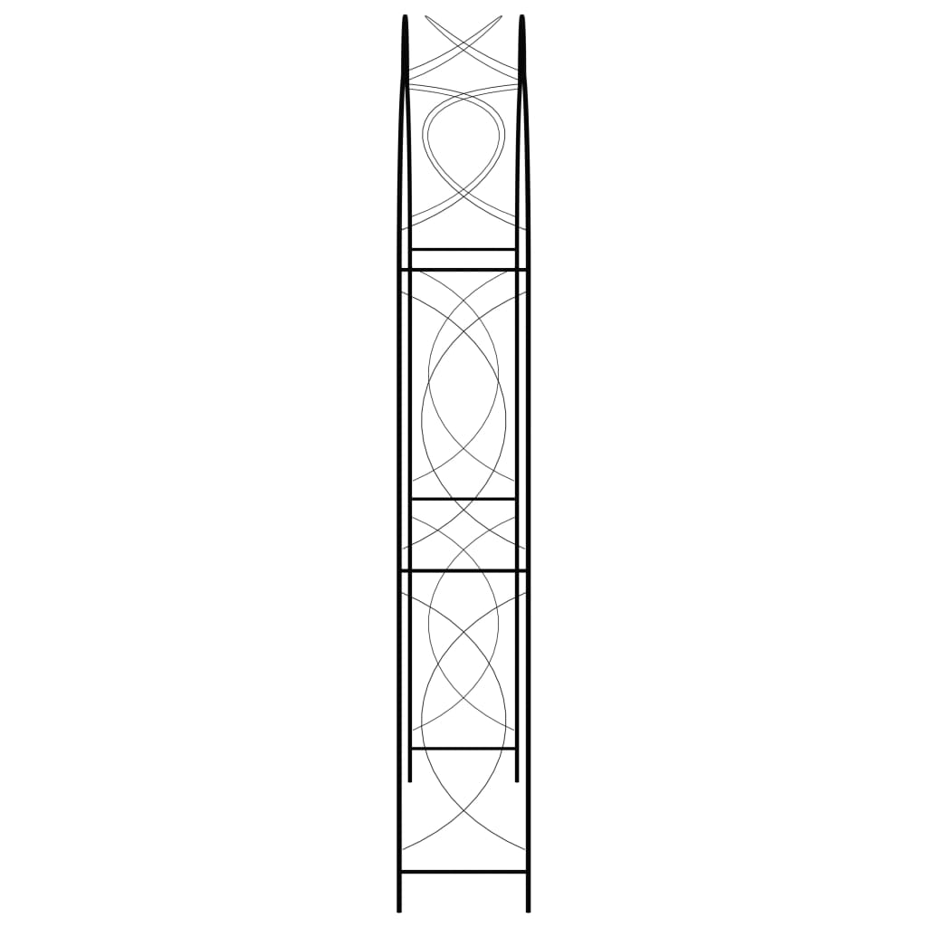 havebue 150x34x240 cm jern sort