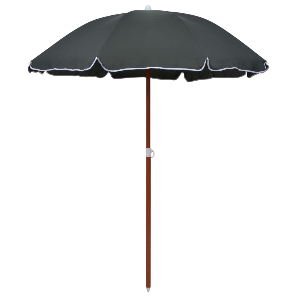 parasol med stålstang 180 cm antracitgrå