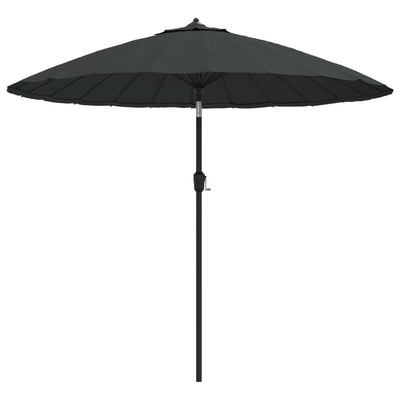 parasol med aluminiumstang 270 cm antracitgrå