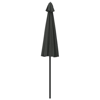 parasol med aluminiumstang 270 cm antracitgrå