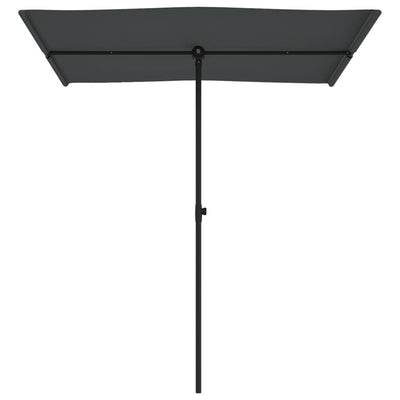 haveparasol med aluminiumstang 180x110 cm antracitgrå