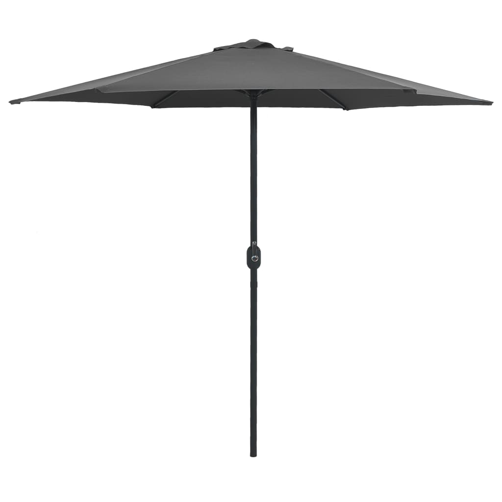 parasol med aluminiumsstang 270x246 cm antracitgrå