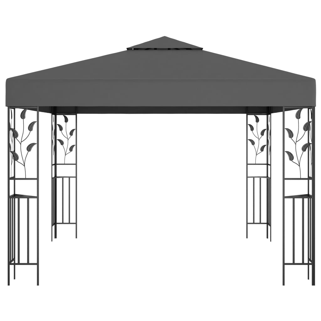 pavillon 3x3 m antracitgrå