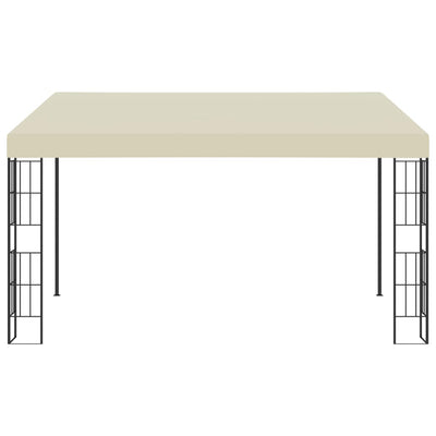 vægmonteret pavillon 3x4 m stof cremefarvet