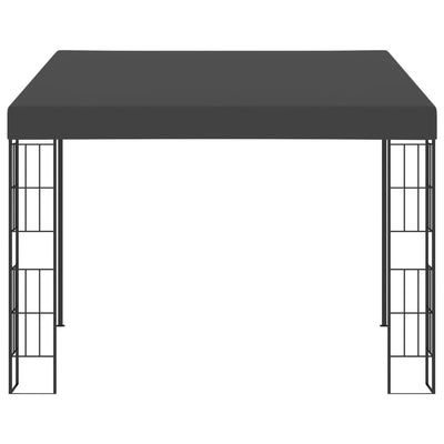 vægmonteret pavillon 3x3 m stof antracitgrå