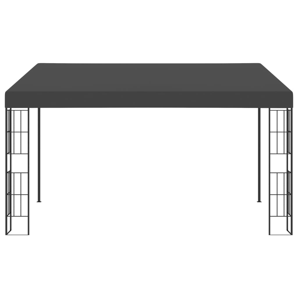 vægmonteret pavillon 3x4 m stof antracitgrå