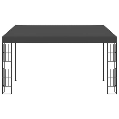 vægmonteret pavillon 3x4 m stof antracitgrå