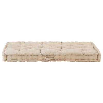 hynde til pallesofa 120x80x10 cm bomuld beige