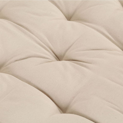 hynde til pallesofa 120x80x10 cm bomuld beige