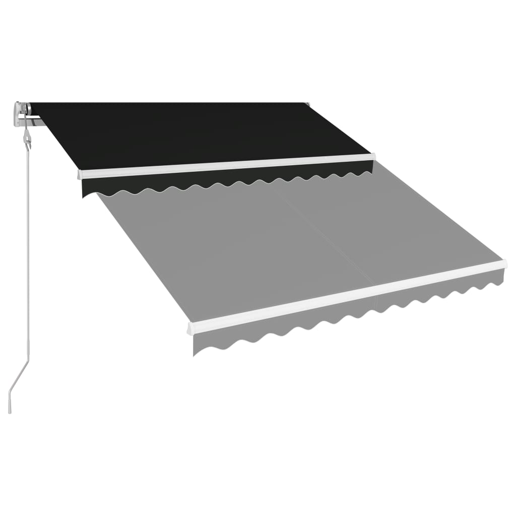 automatisk foldemarkise 350 x 250 cm antracitgrå