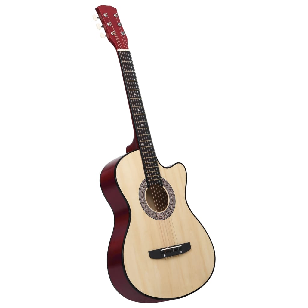 western akustisk guitar med 6 strenge 38" lindetræ