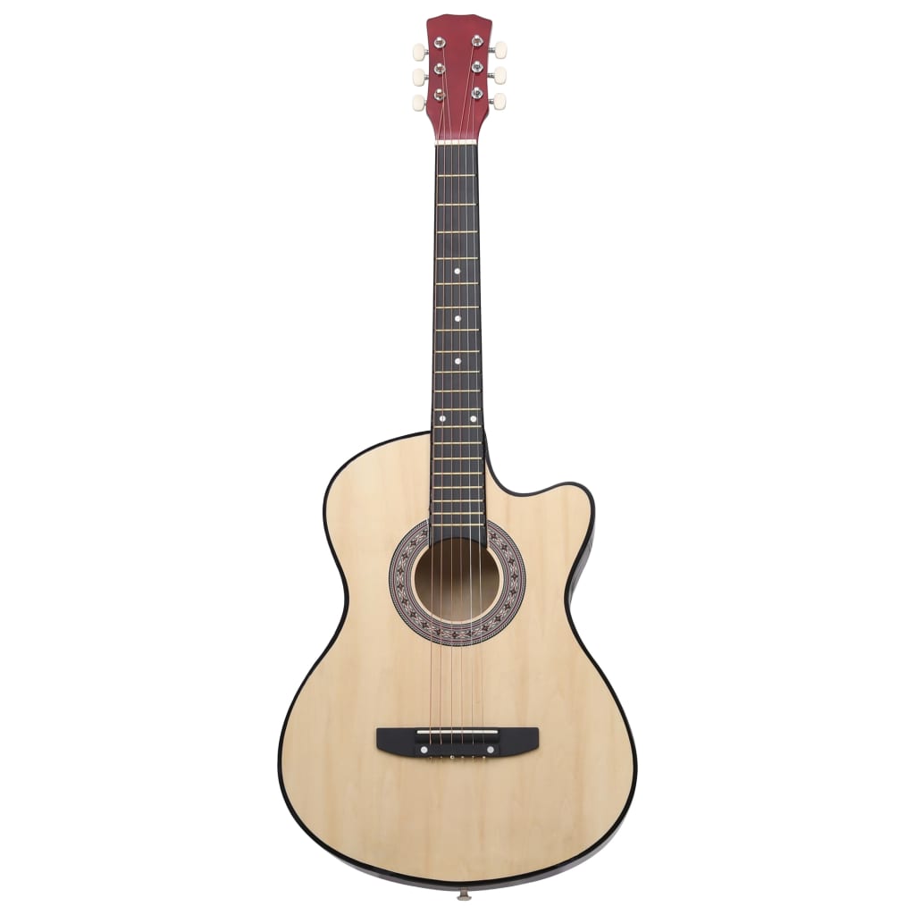 western akustisk guitar med 6 strenge 38" lindetræ