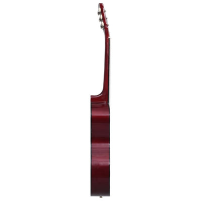 western akustisk guitar med 6 strenge 38" lindetræ