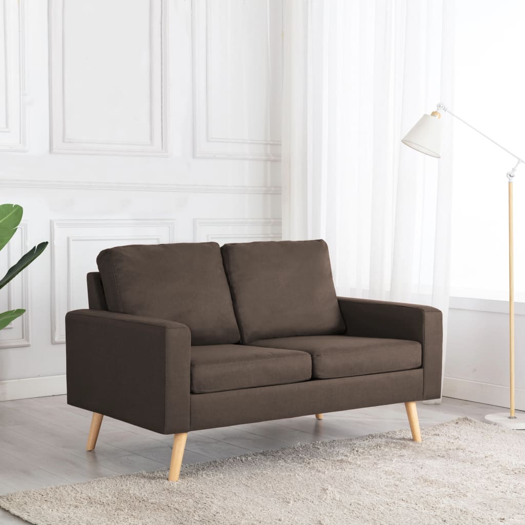 2-personers sofa stof brun