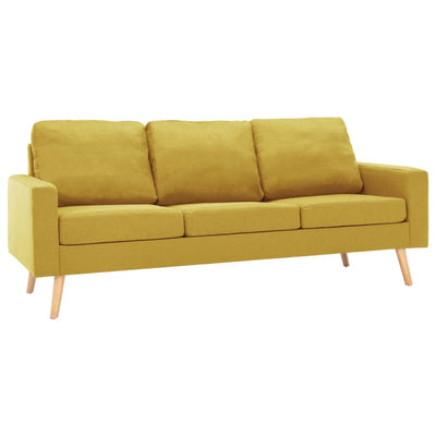 3-personers sofa stof gul