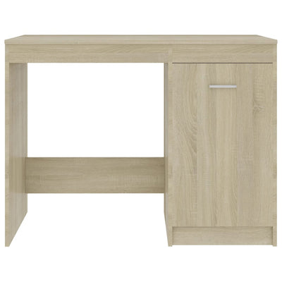 skrivebord 100x50x76 cm konstrueret træ sonoma-eg