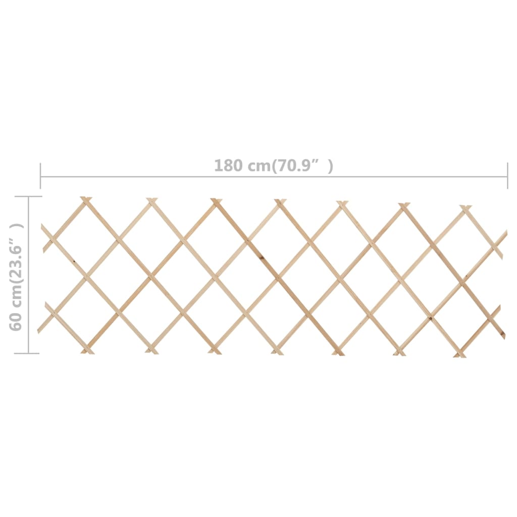 espalierhegn 5 stk. 180x60 cm massivt fyrretræ