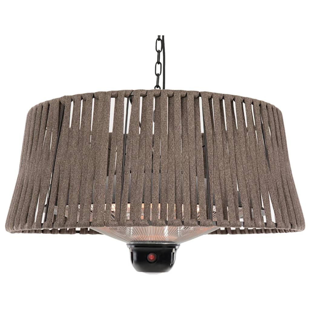 Sunred ophængt terrassevarmer Artix Corda 1800 W halogen brun