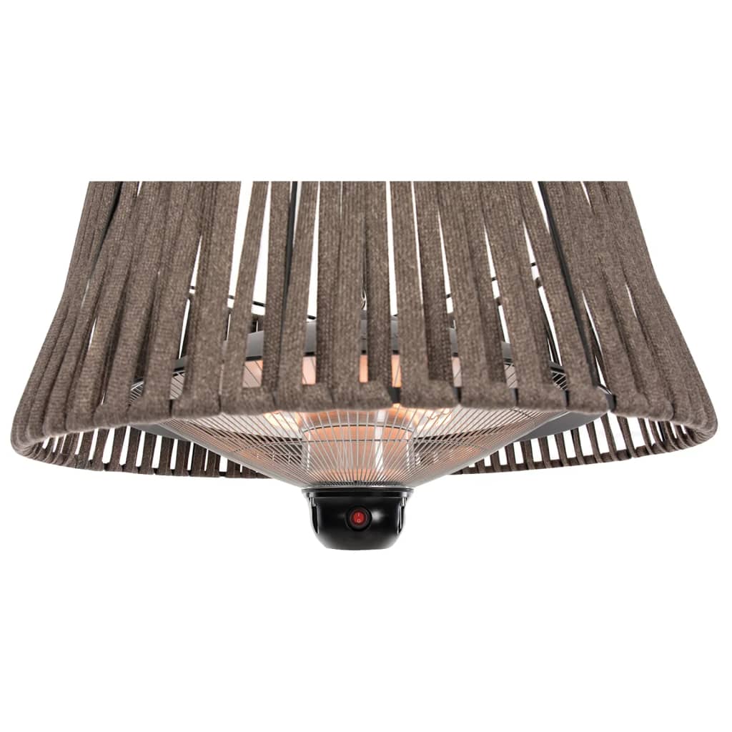 Sunred ophængt terrassevarmer Artix Corda 1800 W halogen brun