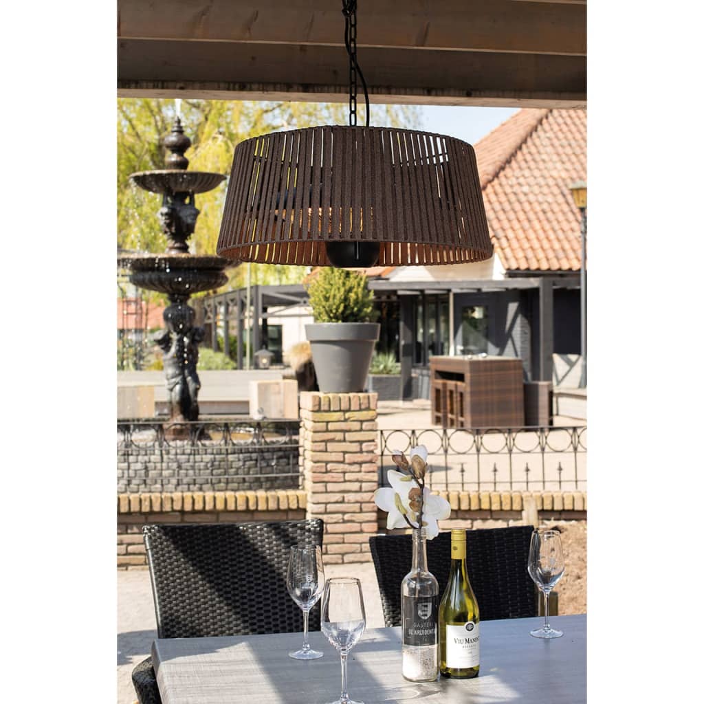 Sunred ophængt terrassevarmer Artix Corda 1800 W halogen brun