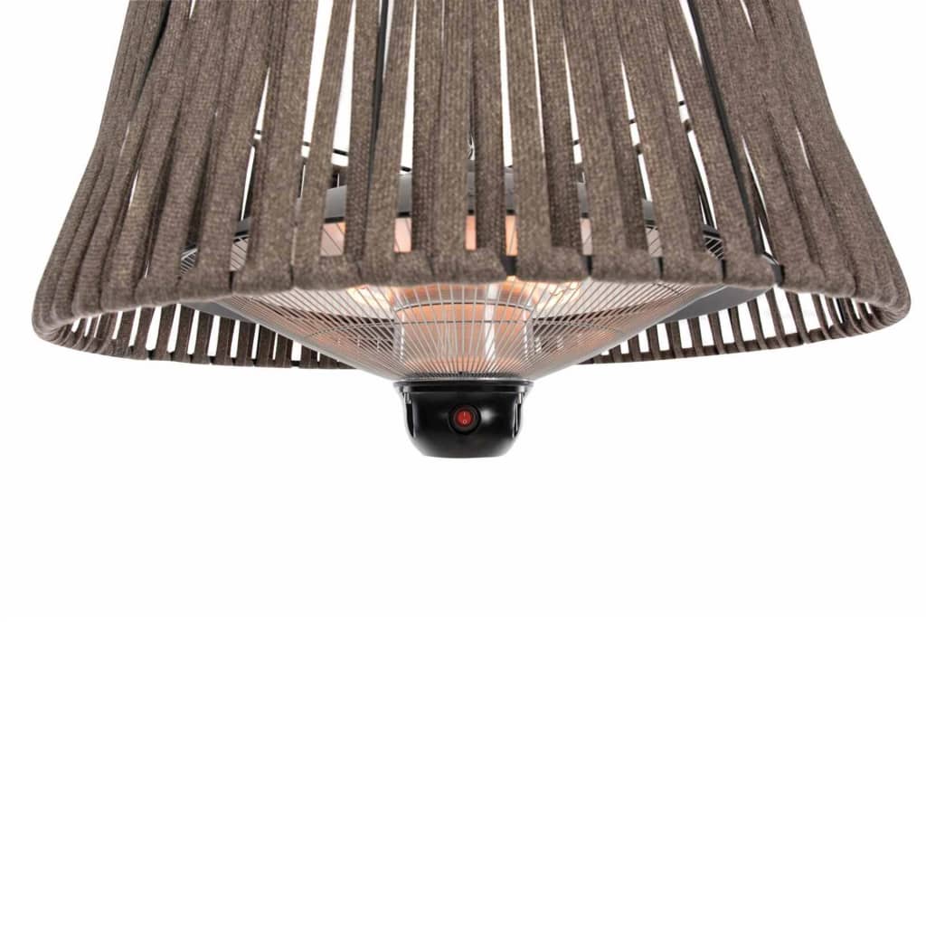 Sunred ophængt terrassevarmer Artix Corda 1800 W halogen brun