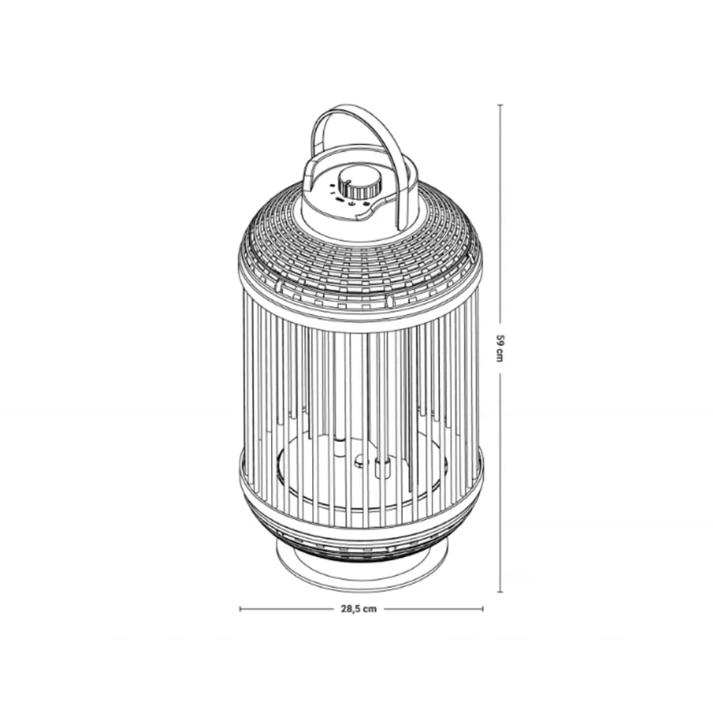 Sunred bordvarmer Indox 1200 W halogen sort