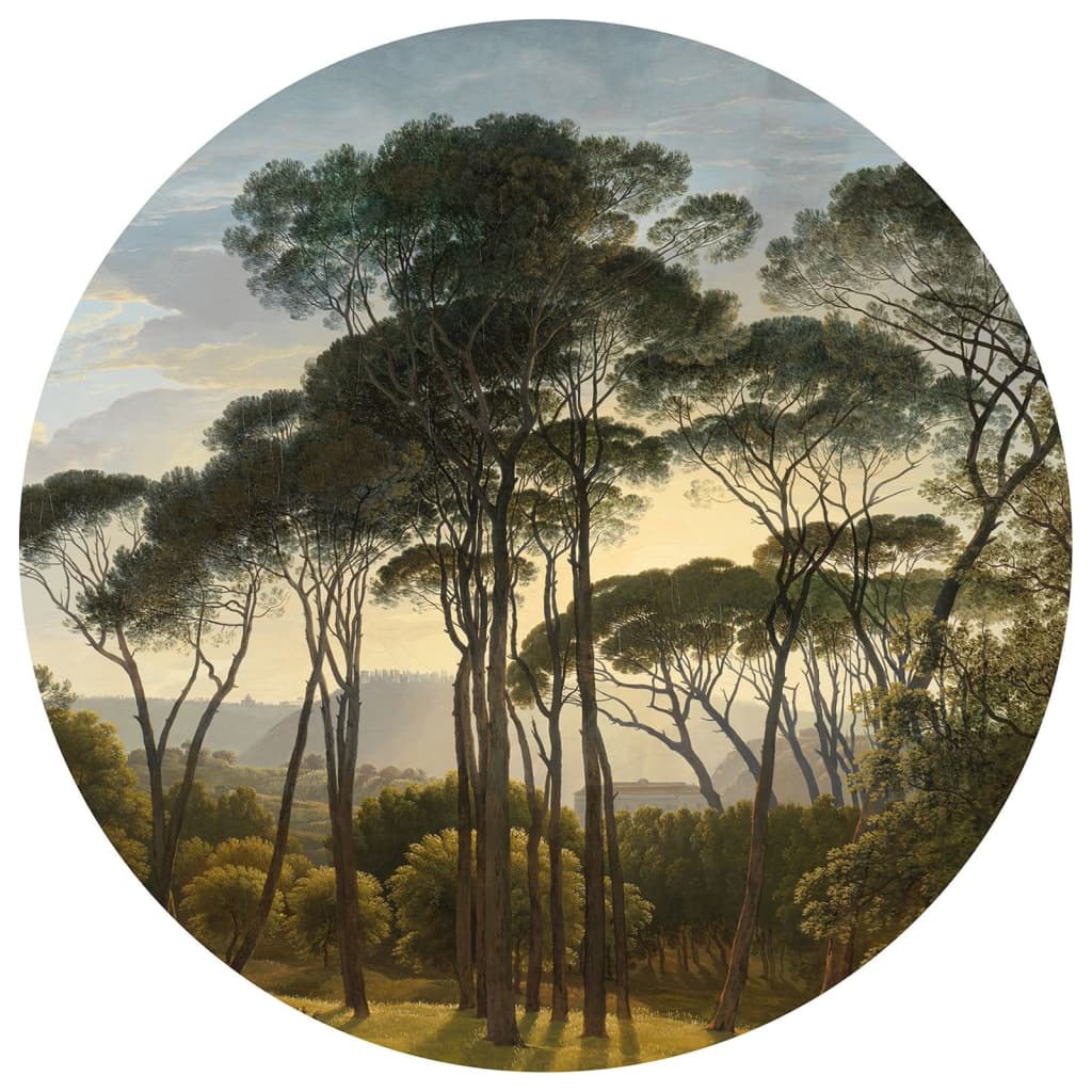 WallArt tapetcirkel Umbrella Pines in Italy 142,5 cm