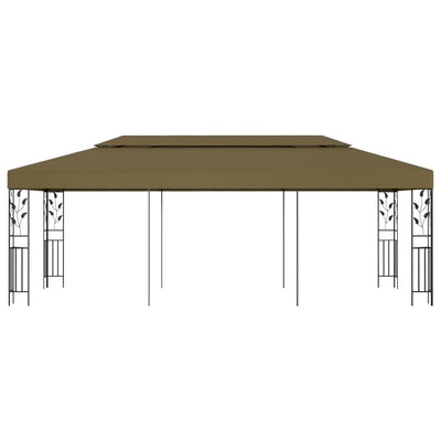 pavillon 6x3 m 180 g/m² gråbrun