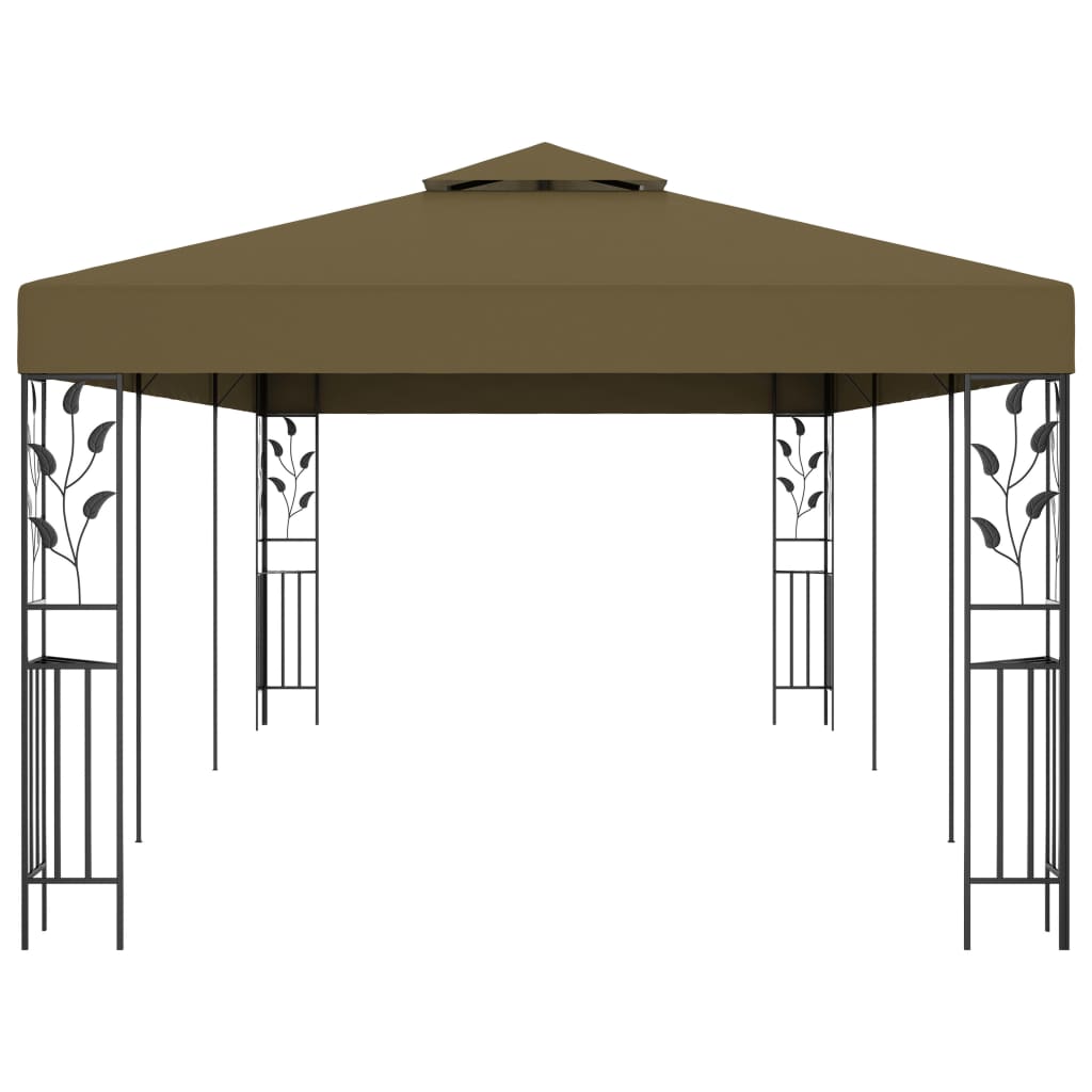 pavillon 6x3 m 180 g/m² gråbrun