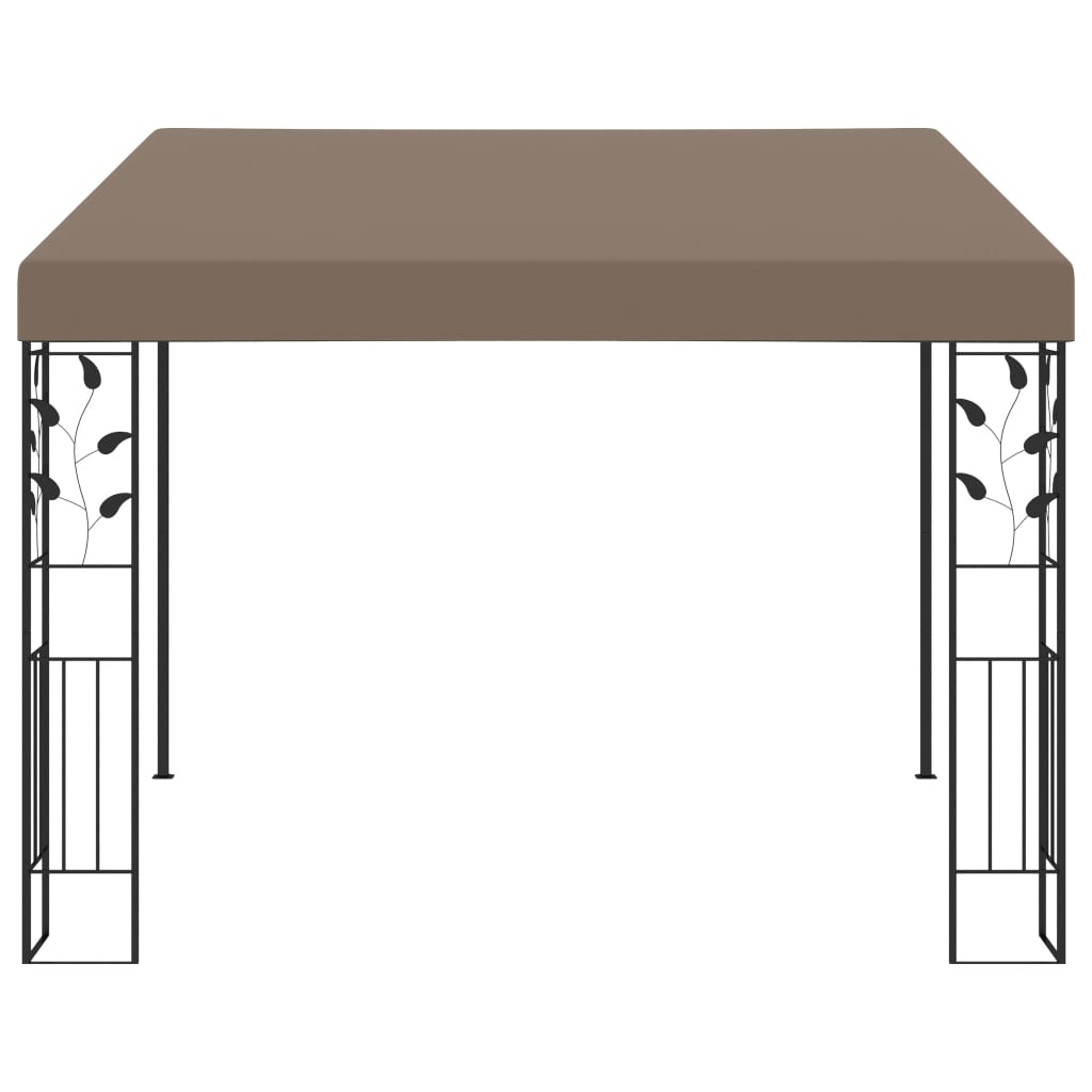 vægmonteret pavillon 3x3x2,5 m gråbrun