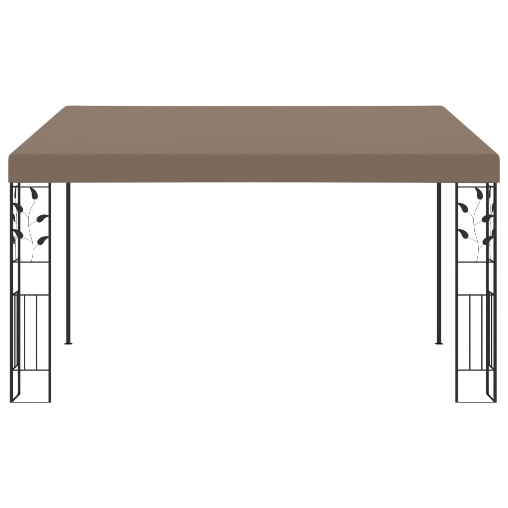 vægmonteret pavillon 4x3x2,5 m gråbrun