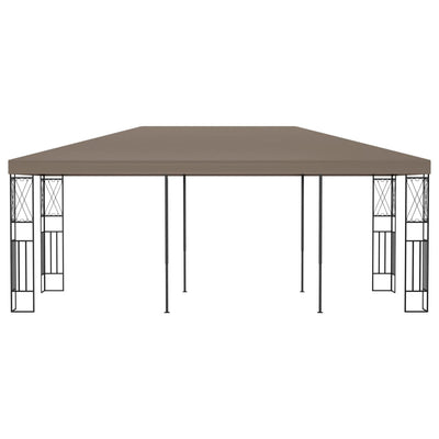 pavillon 6x3 m stof gråbrun