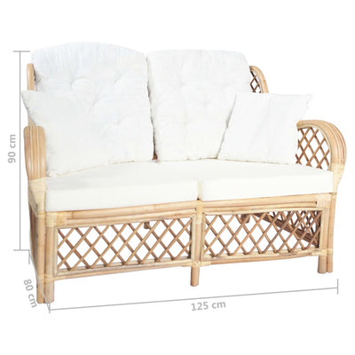 2-personers sofa rattan