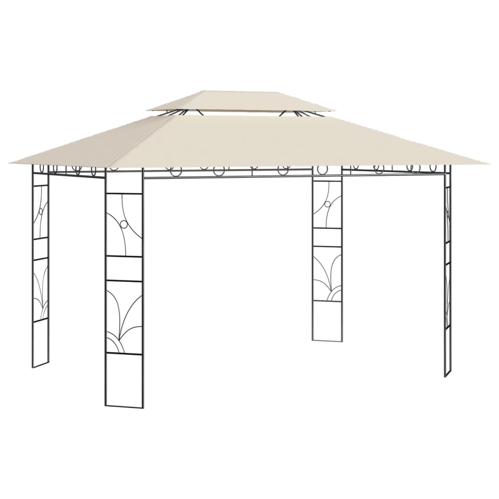 pavillon 4x3x2,7 m 160 g/m² cremefarvet