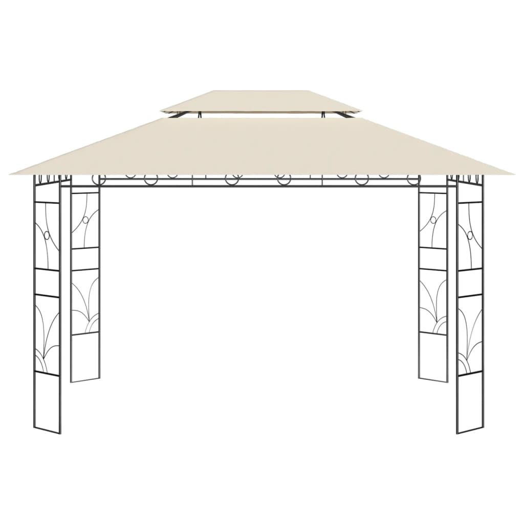 pavillon 4x3x2,7 m 160 g/m² cremefarvet