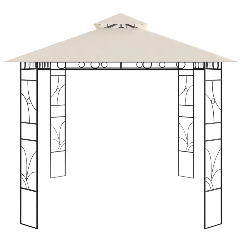 pavillon 4x3x2,7 m 160 g/m² cremefarvet