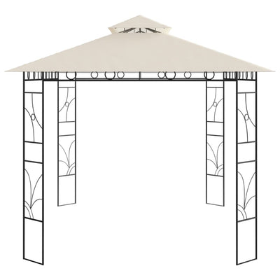 pavillon 4x3x2,7 m 160 g/m² cremefarvet