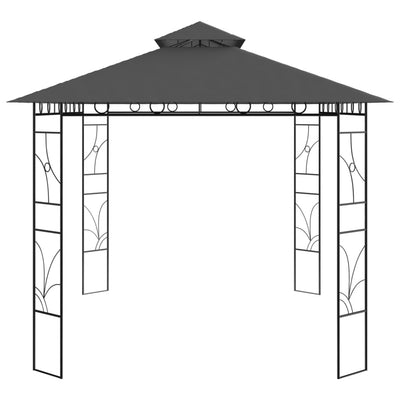 pavillon 4x3x2,7 m 160 g/m² antracitgrå