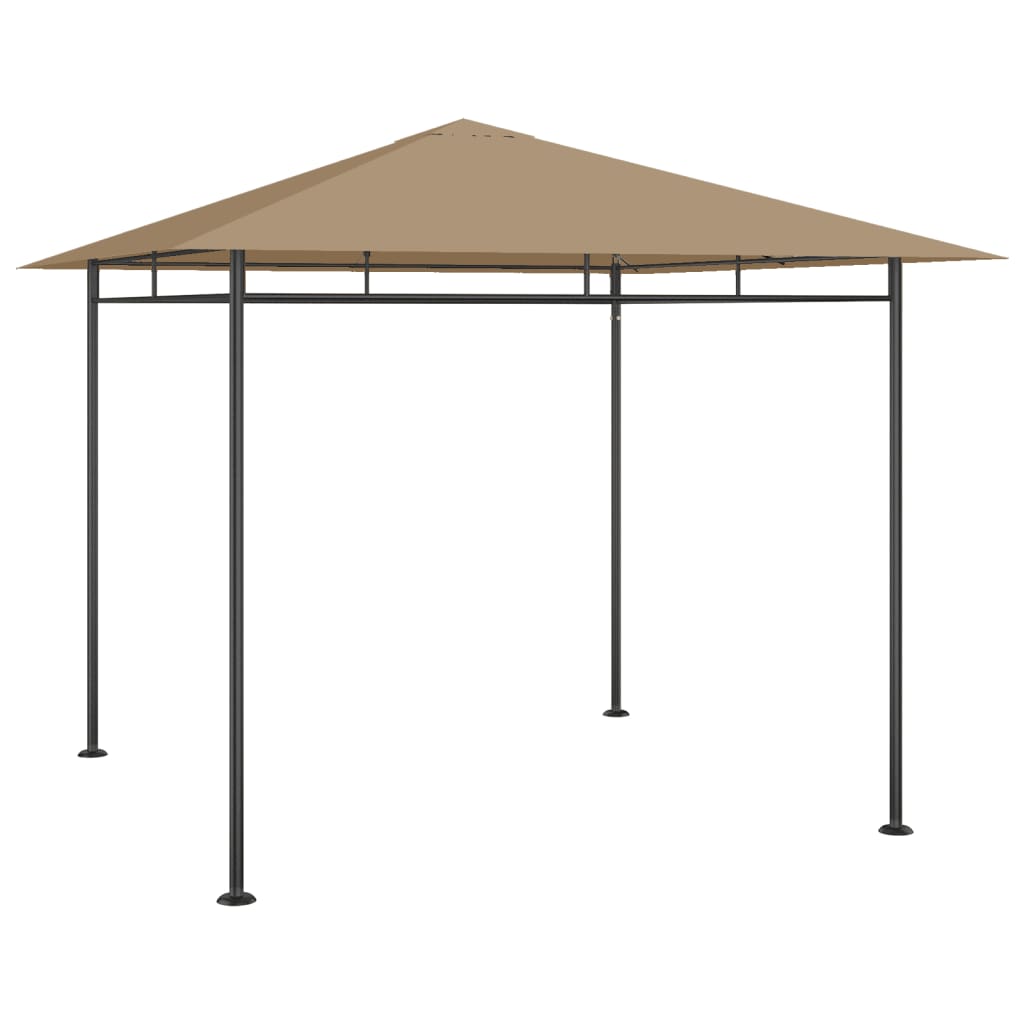 pavillon 3x3x2,7 m 180 g/m² gråbrun