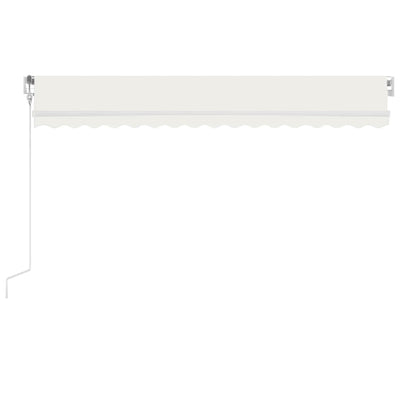 markise m. LED + vindsensor 400x350 cm automatisk creme